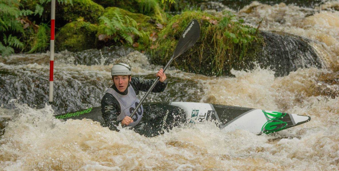 Elliott the Founder kayaking