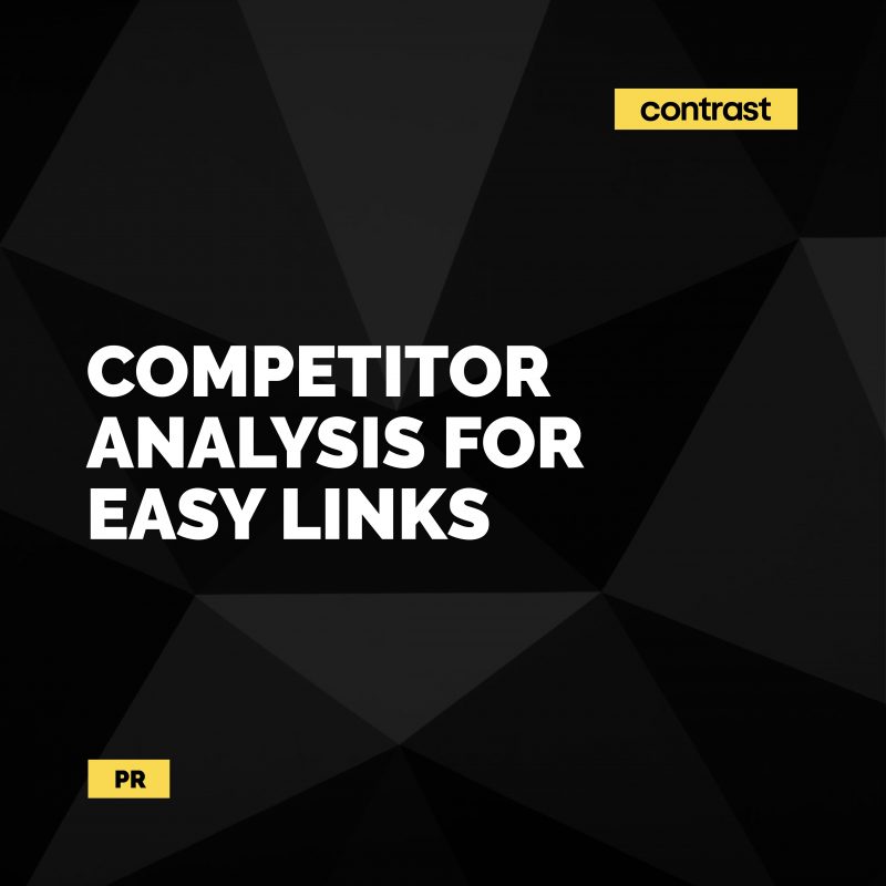 Image for Competitor backlink analysis for easy link building opportunities
